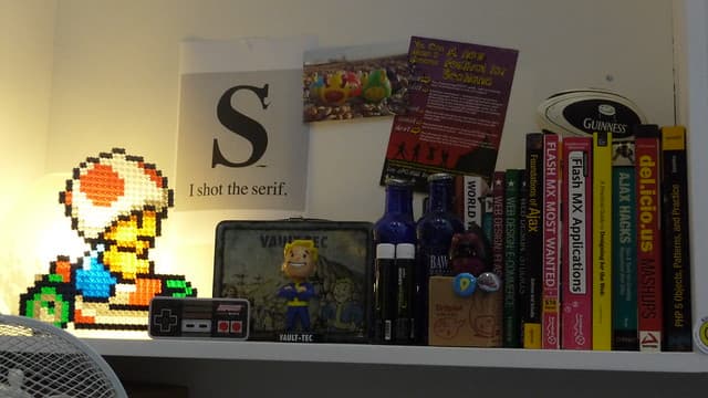 Geek shelf by Aaron Bassett Geek shelf by Aaron Bassett