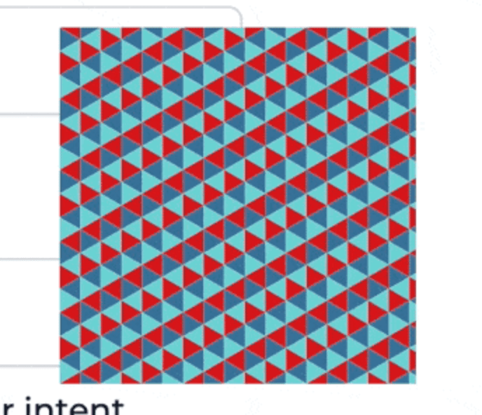 Grid of colored triangles