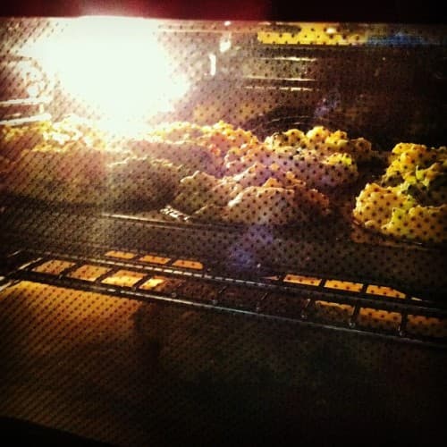 In the oven In the oven