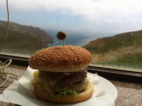 At the end of the world we ate a 17 euro hamburger At the end of the world we ate a 17 euro hamburger