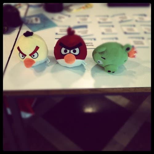 Angry Birds reception desk