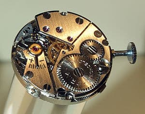 Prim clockwork of a wristwatch, watchmaking ex... Prim clockwork of a wristwatch, watchmaking ex...