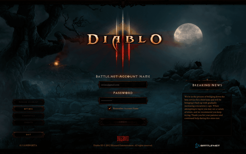 Even the login screen looks good