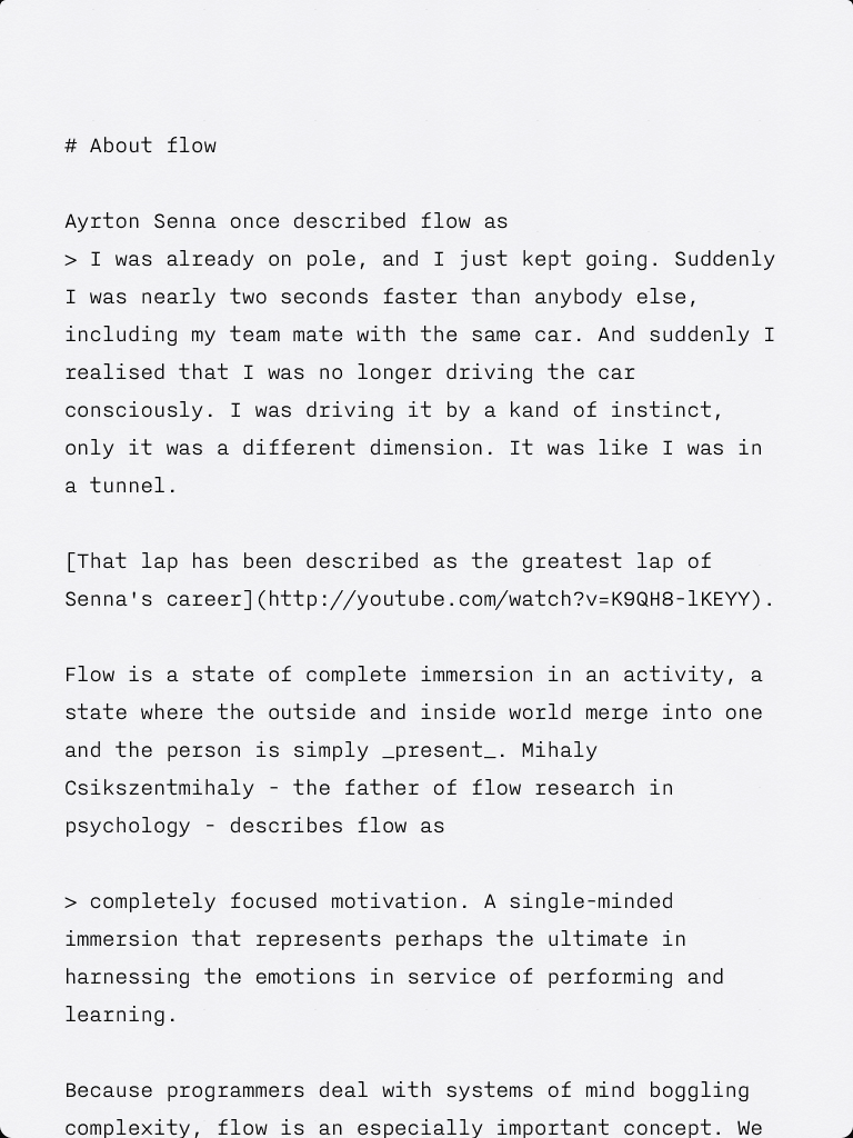 iA Writer on iPad once typing begins iA Writer on iPad once typing begins