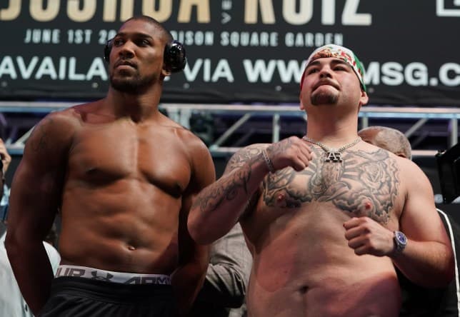 Anthony Joshua vs Andy Ruiz weigh-in