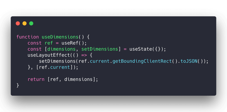 useDimensions source