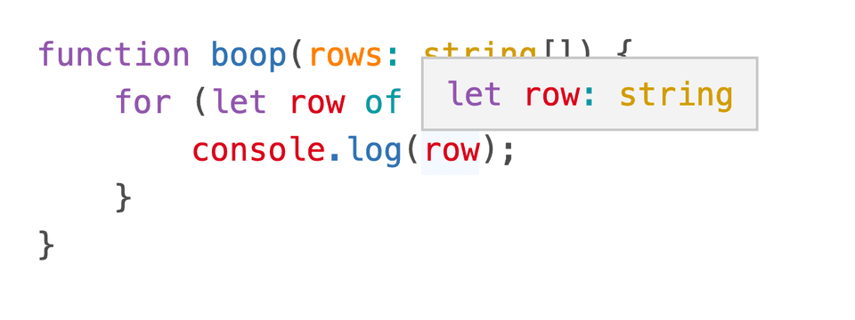 Type inference on arrays