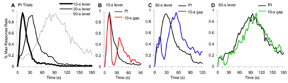 Response rates during probe trials and with 10s gap Response rates during probe trials and with 10s gap