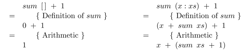 Proof of sum = fold Proof of sum = fold