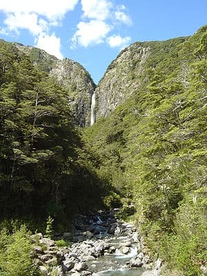 Devils Punchbowl Waterfall at Arthurs Pass in ... Devils Punchbowl Waterfall at Arthurs Pass in ...