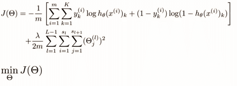 Neural network cost function Neural network cost function