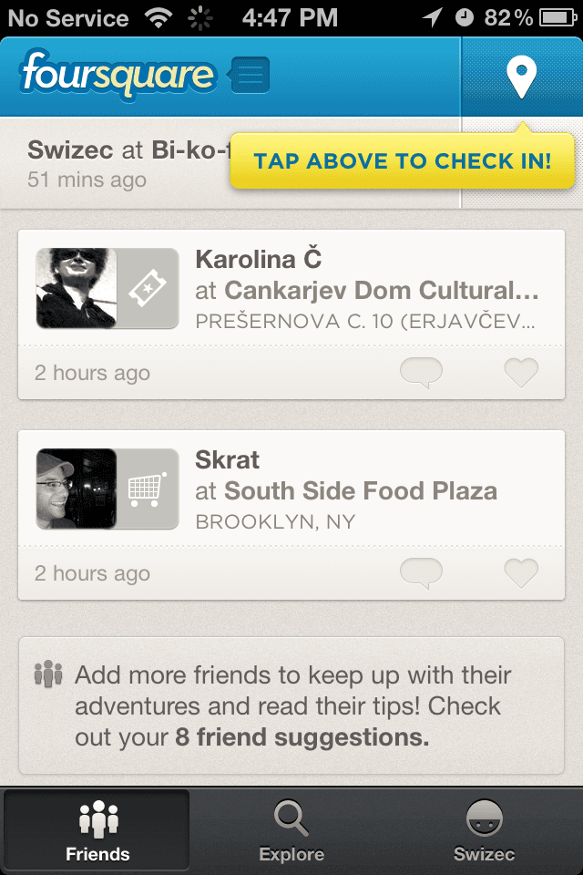 4sq home screen 4sq home screen