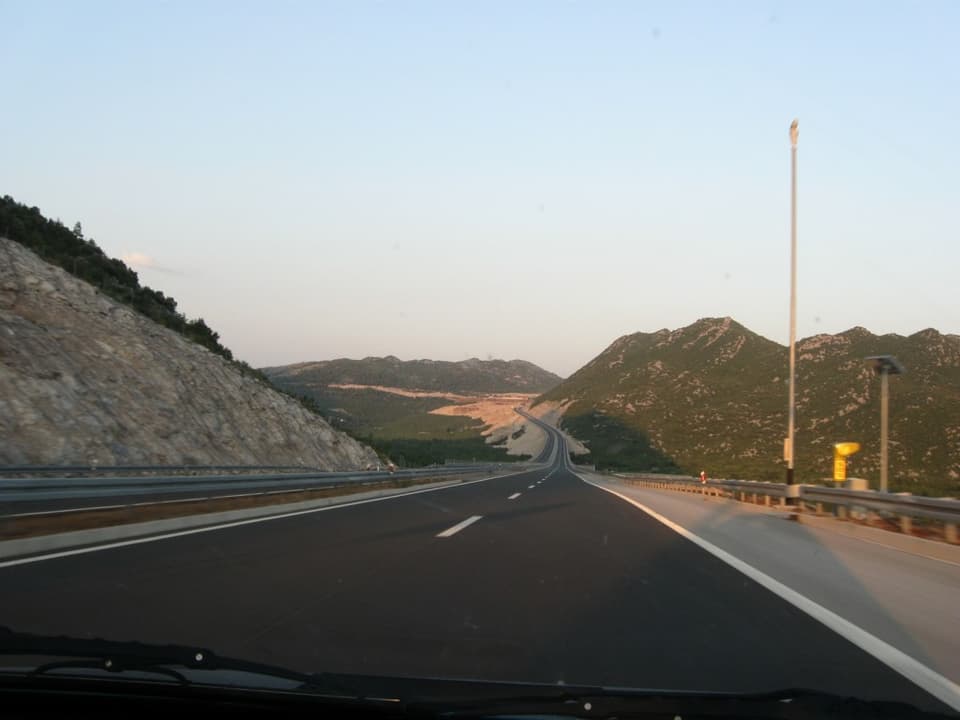 Highway towards Dubrovnik Highway towards Dubrovnik