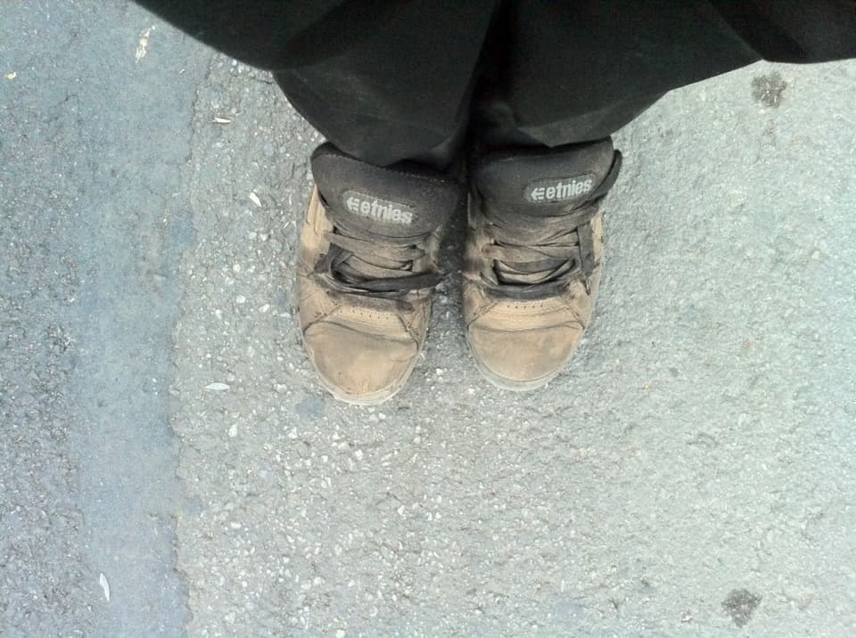 I have to clean my shoes every day I have to clean my shoes every day