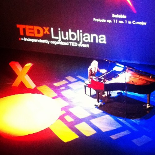 Ana Šinkovec playing the piano Ana Šinkovec playing the piano