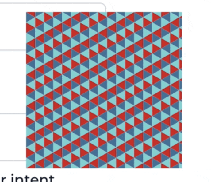 Grid of colored triangles
