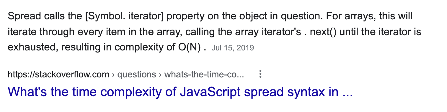 Spread is O(n)