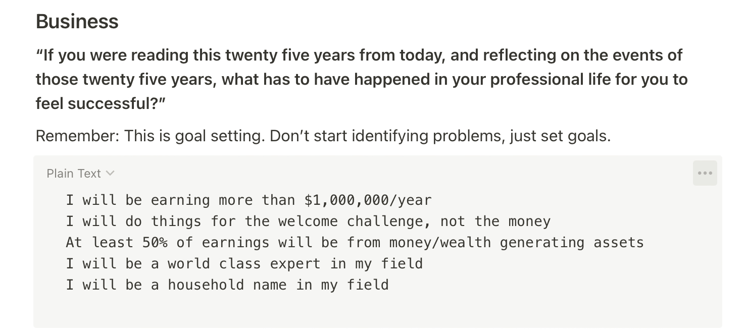 Swizec's career aspirations