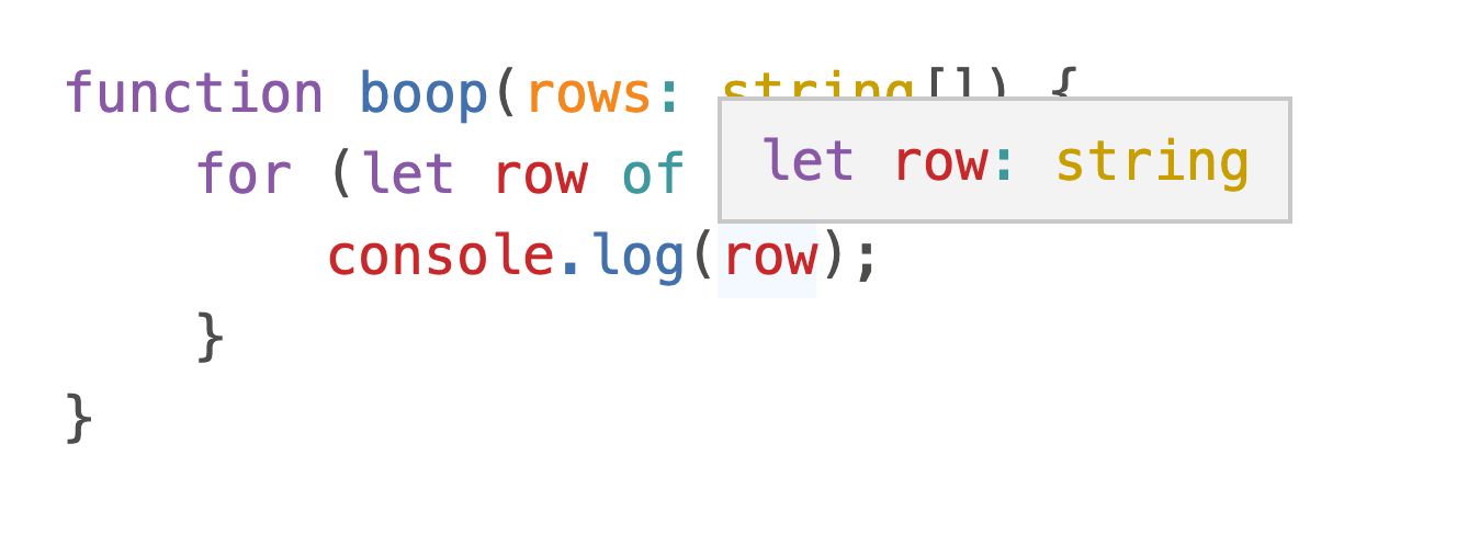 Type inference on arrays