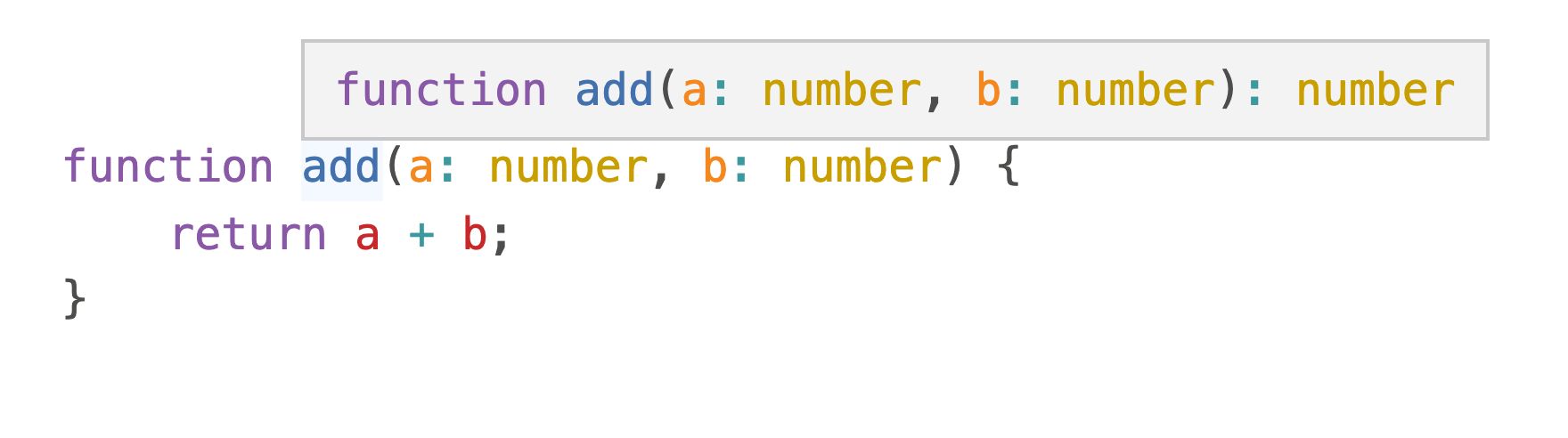 TypeScript type inference