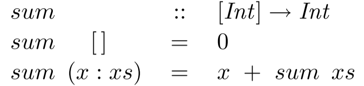 Recursively defined sum Recursively defined sum